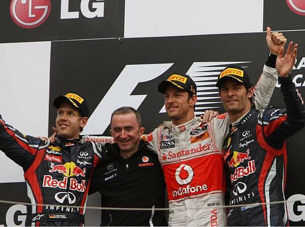 Foto zur News: Vier Stunden, fünf Stopps: Button fightet Vettel nieder!