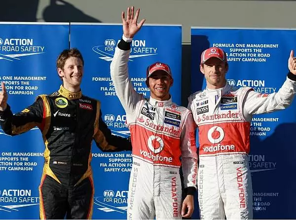 Foto zur News: Melbourne: McLaren vor Grosjean und Schumacher