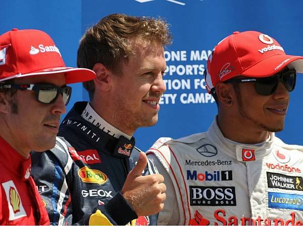 Foto zur News: Blütenweiße Pole-Position für Vettel in Montreal