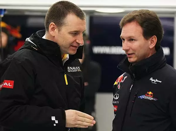 Rob White, Christian Horner Foto zur News: Vettel-Ausfall: Renault übernimmt Verantwortung