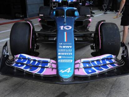 Foto zur News: Formel-1-Technik: Die neuen Frontflügel von McLaren und Alpine