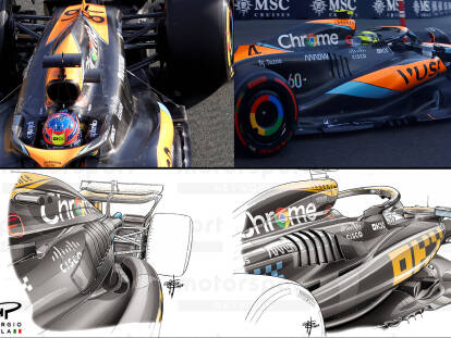 Foto zur News: Formel-1-Technik: Die vier wichtigsten Konzeptänderungen bei McLarens MCL60