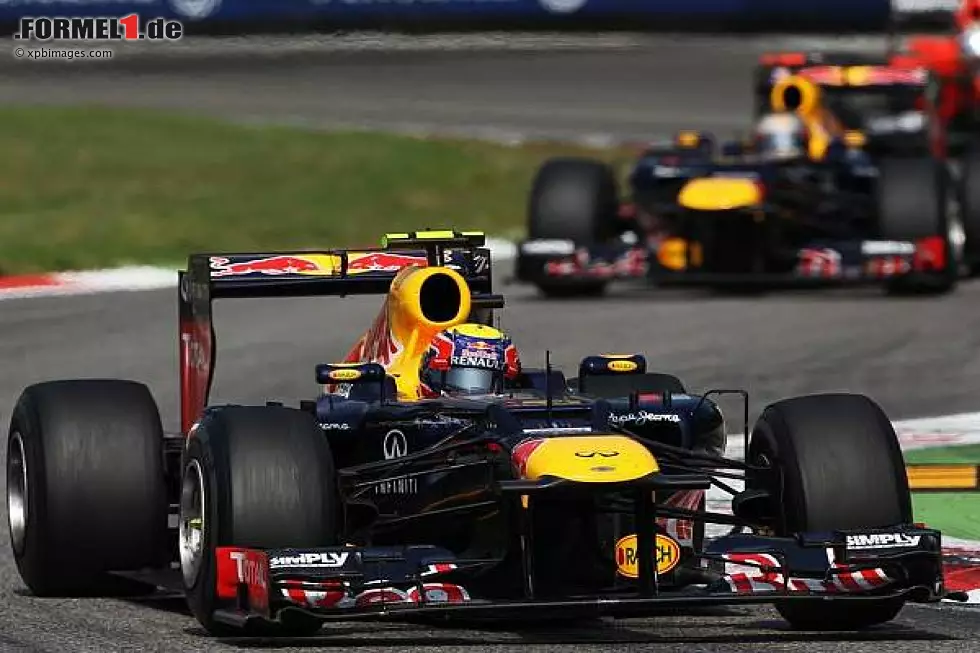 Foto zur News: Mark Webber, Sebastian Vettel