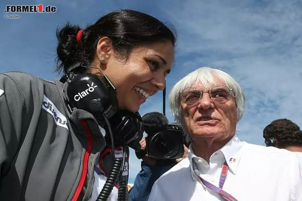 Foto zur News: Monisha Kaltenborn und Bernie Ecclestone