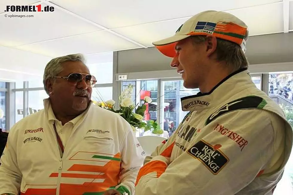 Vijay Mallya und Nico Hülkenberg Foto zur News: Vijay Mallya und Nico Hülkenberg