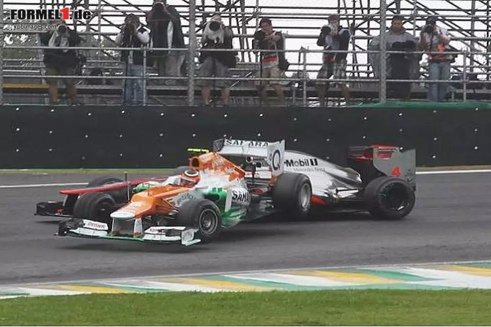 Foto zur News: Lewis Hamilton, Nico Hülkenberg