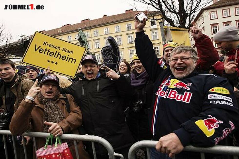 Foto zur News: Die Vettel-Fans in Graz