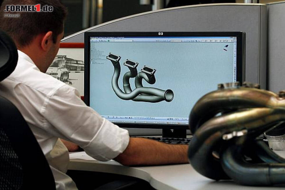 Foto zur News: V6-Turbo, Entwicklung, Design, CAD, Renault