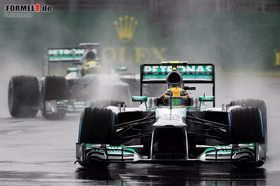 Foto zur News: Lewis Hamilton, Nico Rosberg