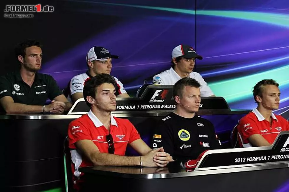 Foto zur News: Giedo van der Garde, Valtteri Bottas, Esteban Gutierrez, Jules Bianchi, Max Chilton, Kimi Räikkönen