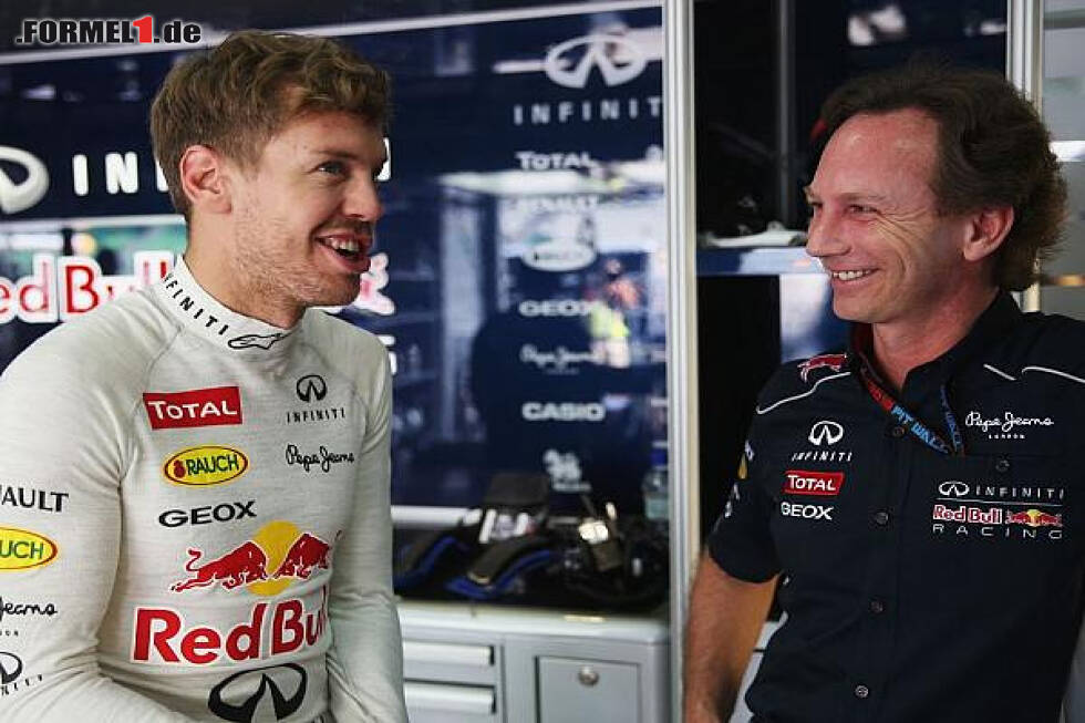 Foto zur News: Sebastian Vettel, Christian Horner