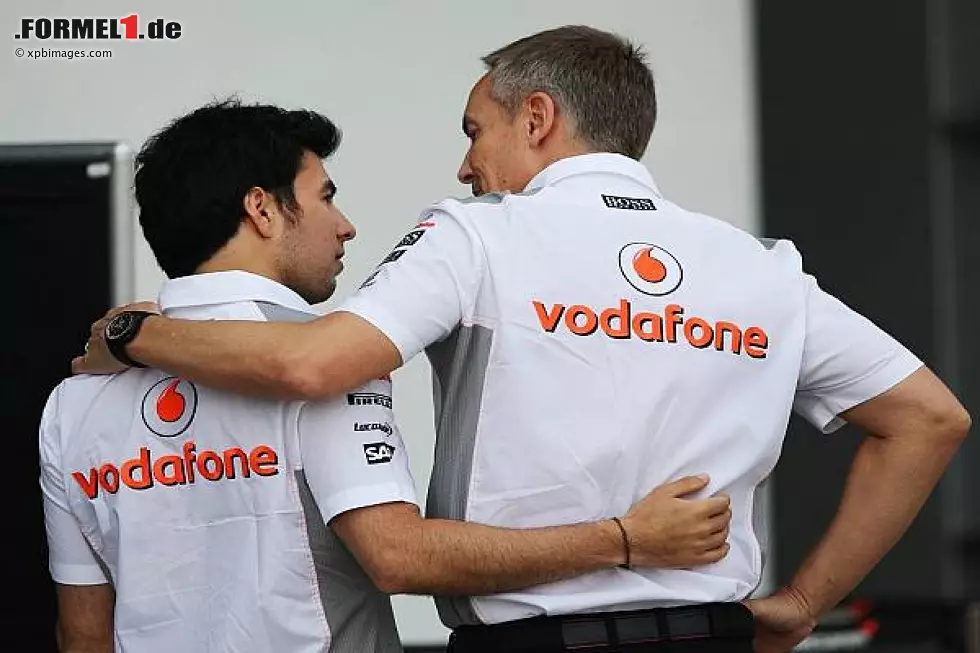 Foto zur News: Sergio Perez, Martin Whitmarsh