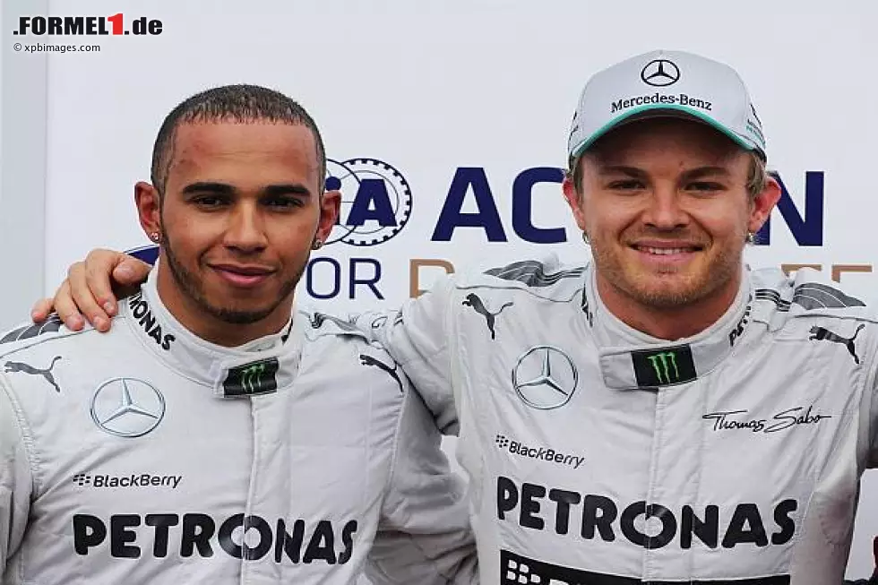 Foto zur News: Lewis Hamilton, Nico Rosberg