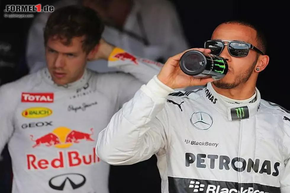 Foto zur News: Lewis Hamilton, Sebastian Vettel