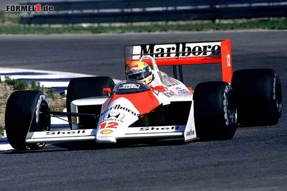 Foto zur News: Ayrton Senna, McLaren, Honda