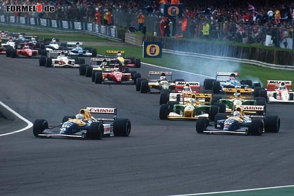 Foto zur News: Michael Schumacher, Gerhard Berger, Jean Alesi, Mika Häkkinen