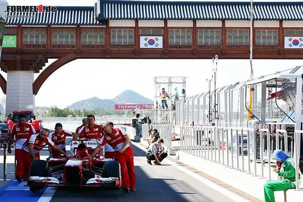 Foto zur News: Boxengasse in Yeongam