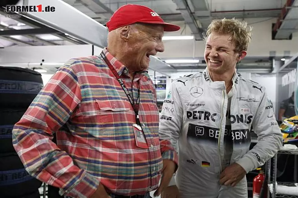 Foto zur News: Niki Lauda und Nico Rosberg