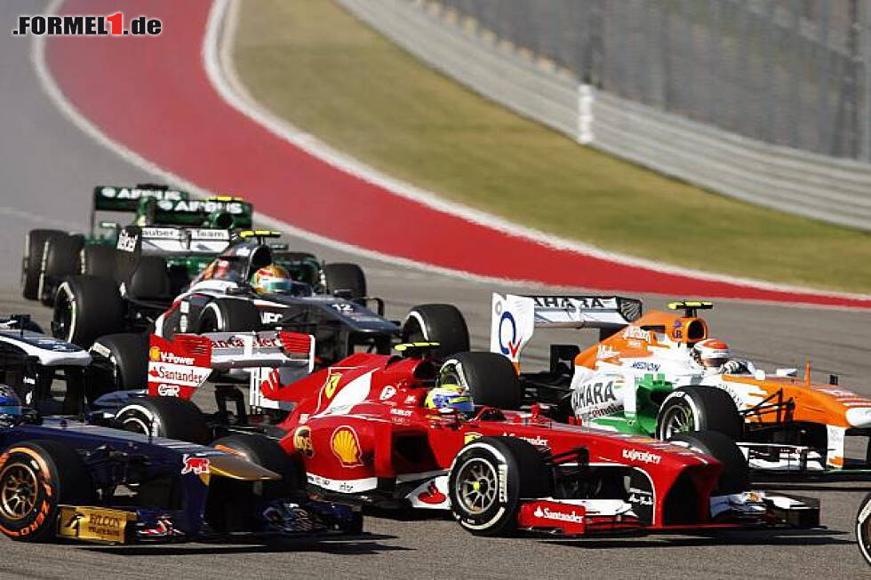 Foto zur News: Adrian Sutil, Felipe Massa, Jean-Eric Vergne, Esteban Gutierrez