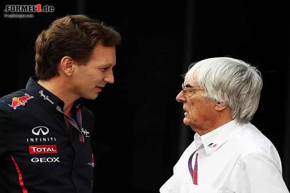 Foto zur News: Christian Horner, Bernie Ecclestone