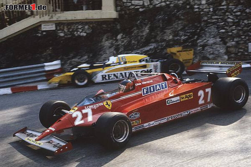 Foto zur News: Rene Arnoux, Gilles Villeneuve, Monaco, 1981