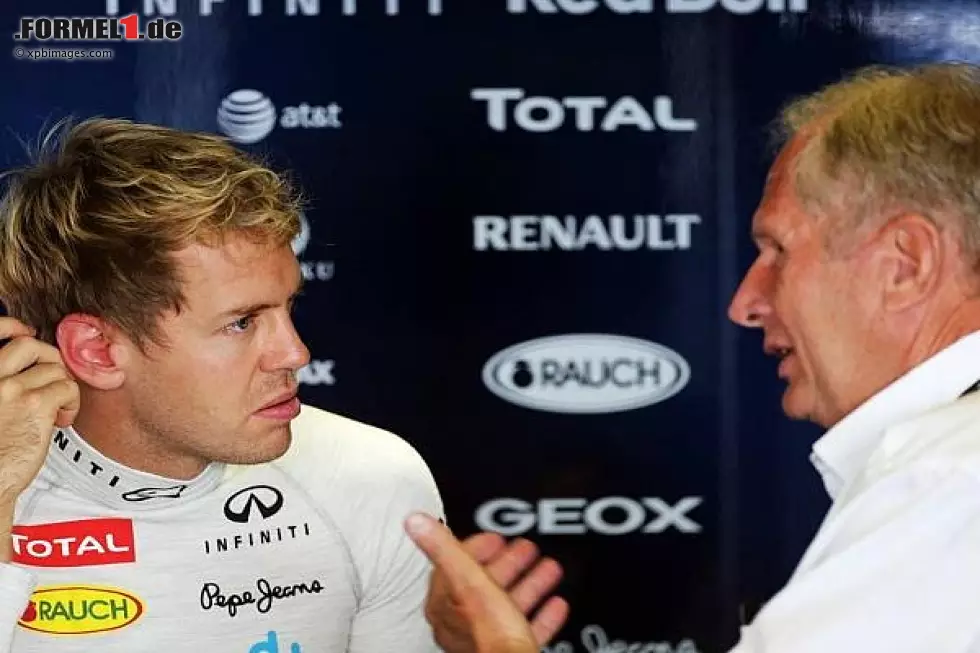 Sebastian Vettel, Helmut Marko Foto zur News: Sebastian Vettel, Helmut Marko
