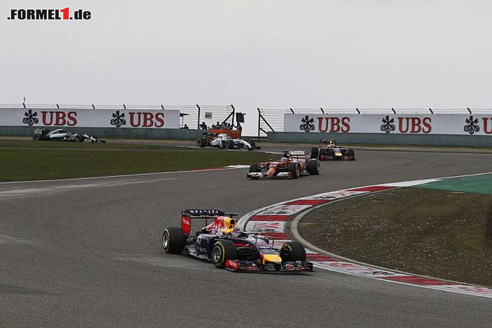 Foto zur News: Sebastian Vettel, Fernando Alonso, Daniel Ricciardo, Felipe Massa