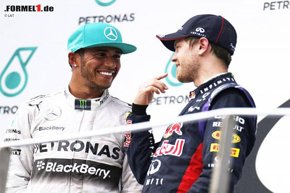 Foto zur News: Lewis Hamilton, Sebastian Vettel