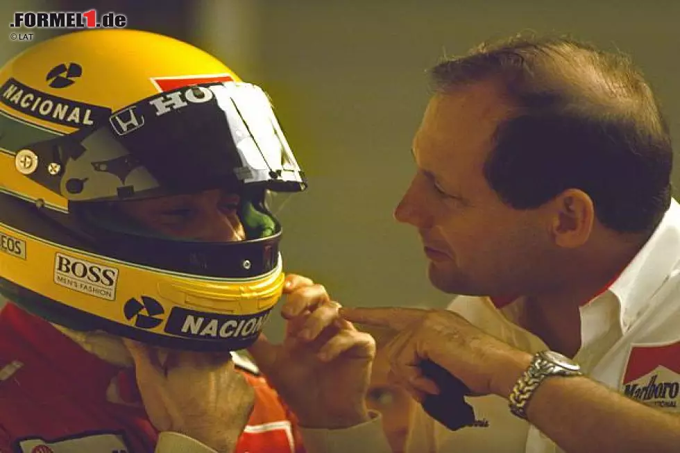 Foto zur News: Ayrton Senna, Ron Dennis