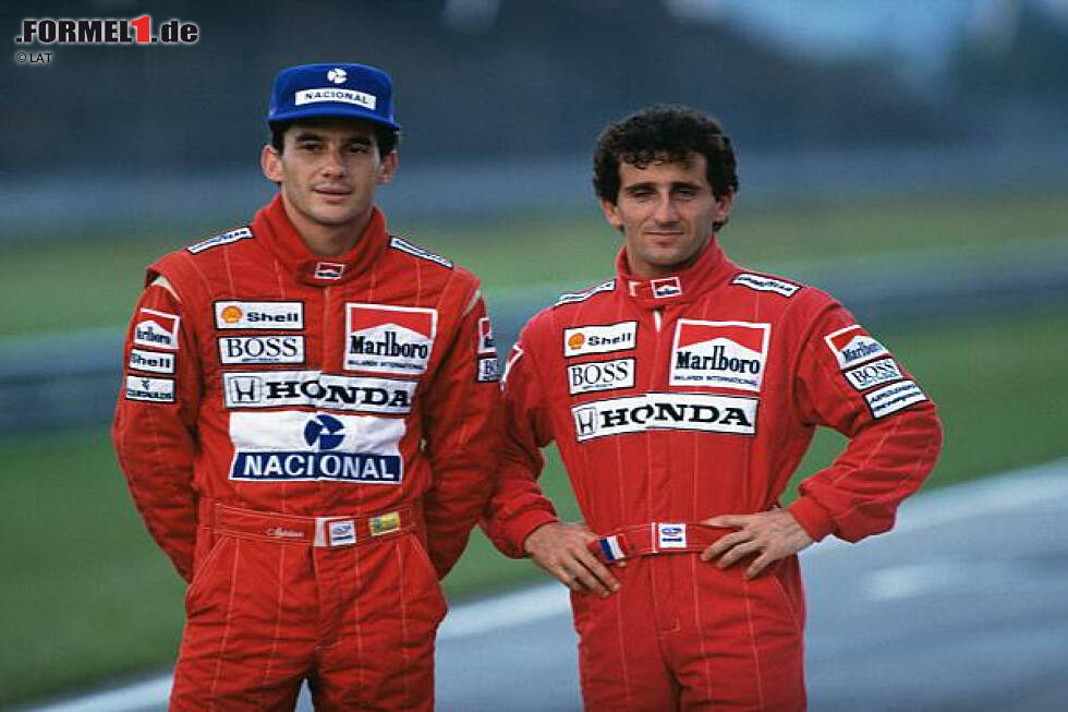 Foto zur News: Ayrton Senna, Alain Prost