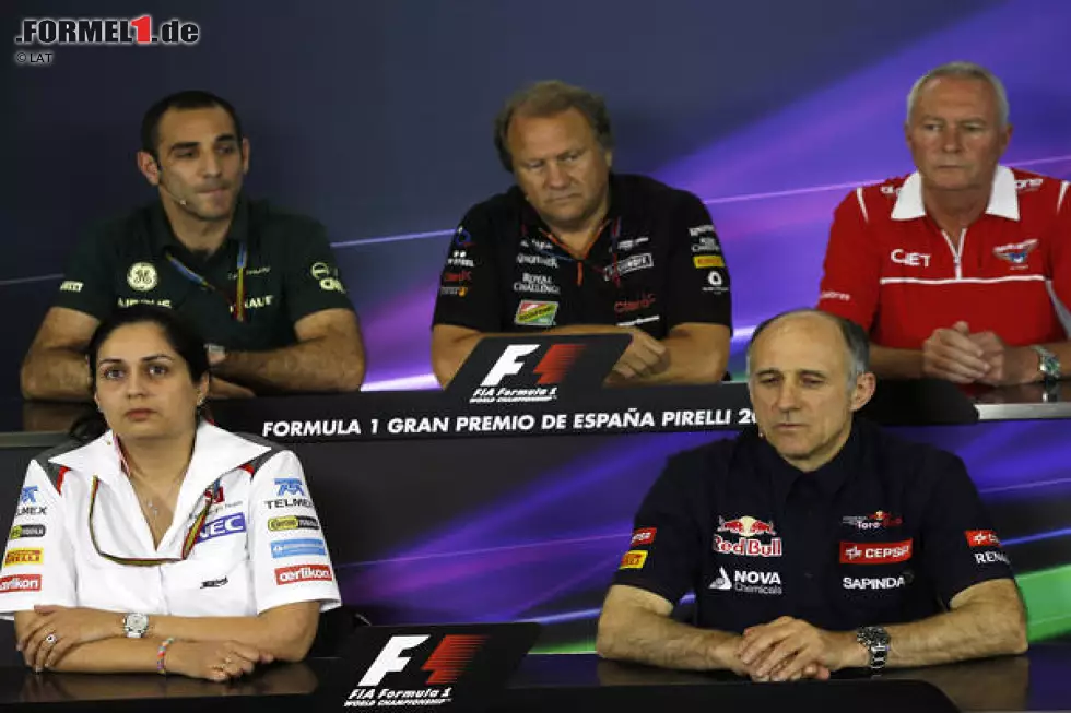 Foto zur News: Cyril Abiteboul, John Booth, Monisha Kaltenborn, Franz Tost