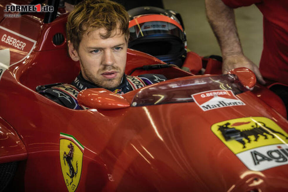 Foto zur News: Sebastian Vettel, Gerhard Berger, Ferrari 88C