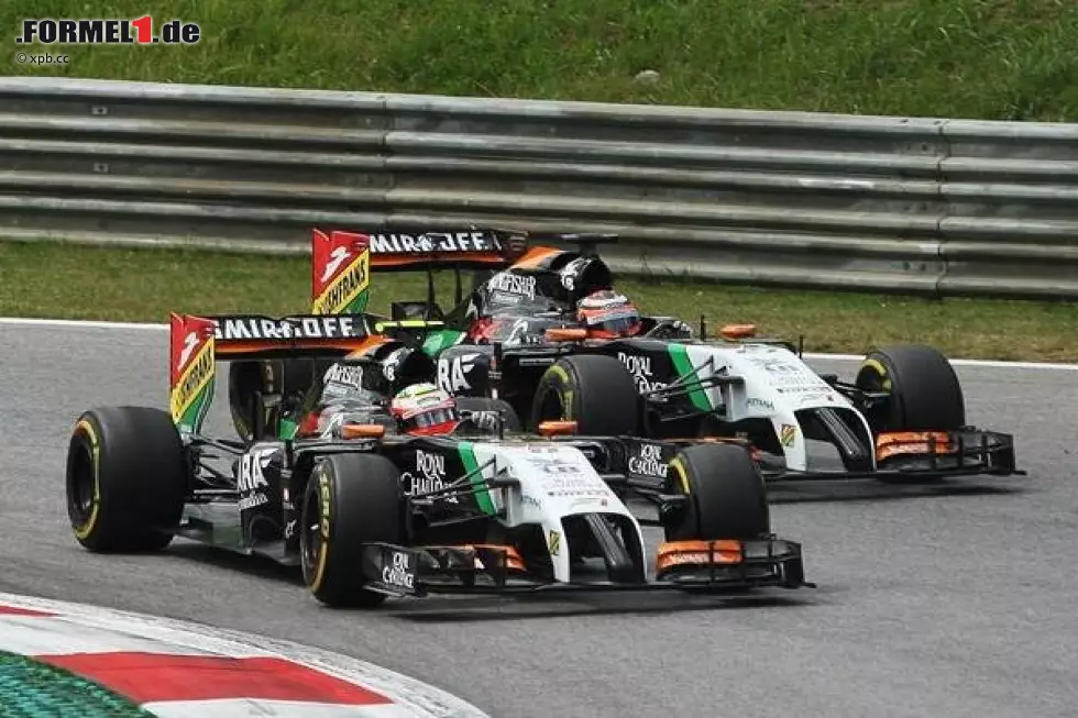 Foto zur News: Sergio Perez, Nico Hülkenberg