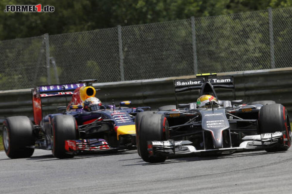 Foto zur News: Esteban Gutierrez, Sebastian Vettel