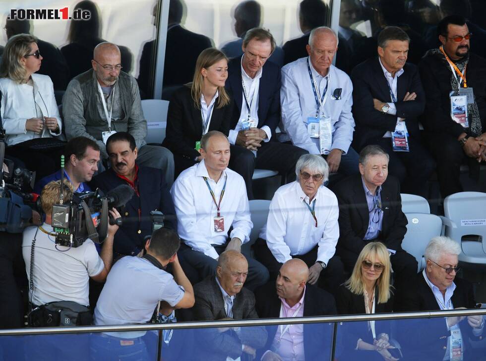 Foto zur News: Bernie Ecclestone, Wladimir Putin, Jean Todt