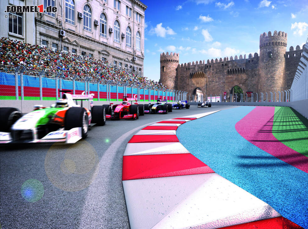 Foto zur News: Tilke-Fotomontage: Grand Prix von Europa, Baku, Aserbaidschan