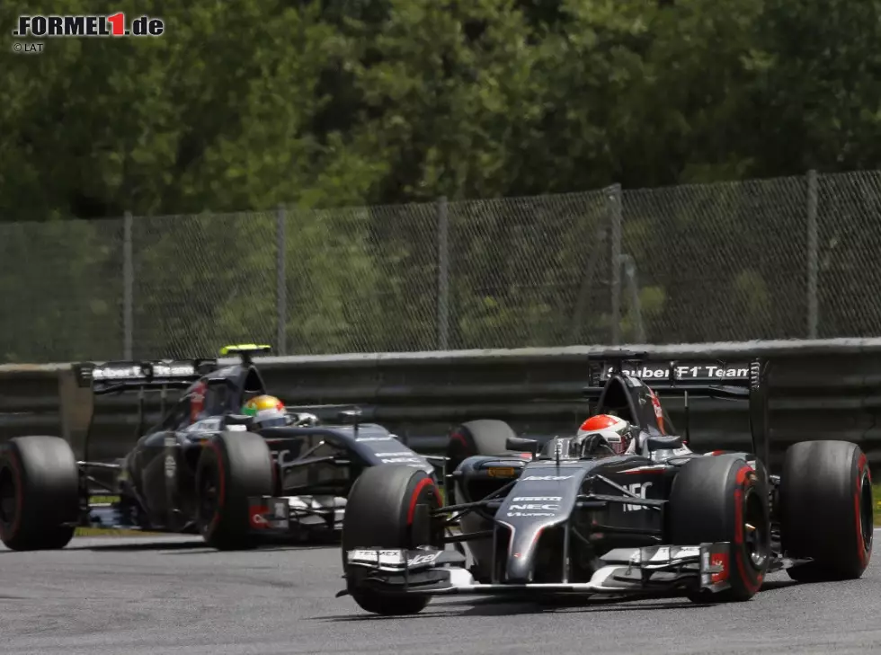 Foto zur News: Adrian Sutil, Esteban Gutierrez
