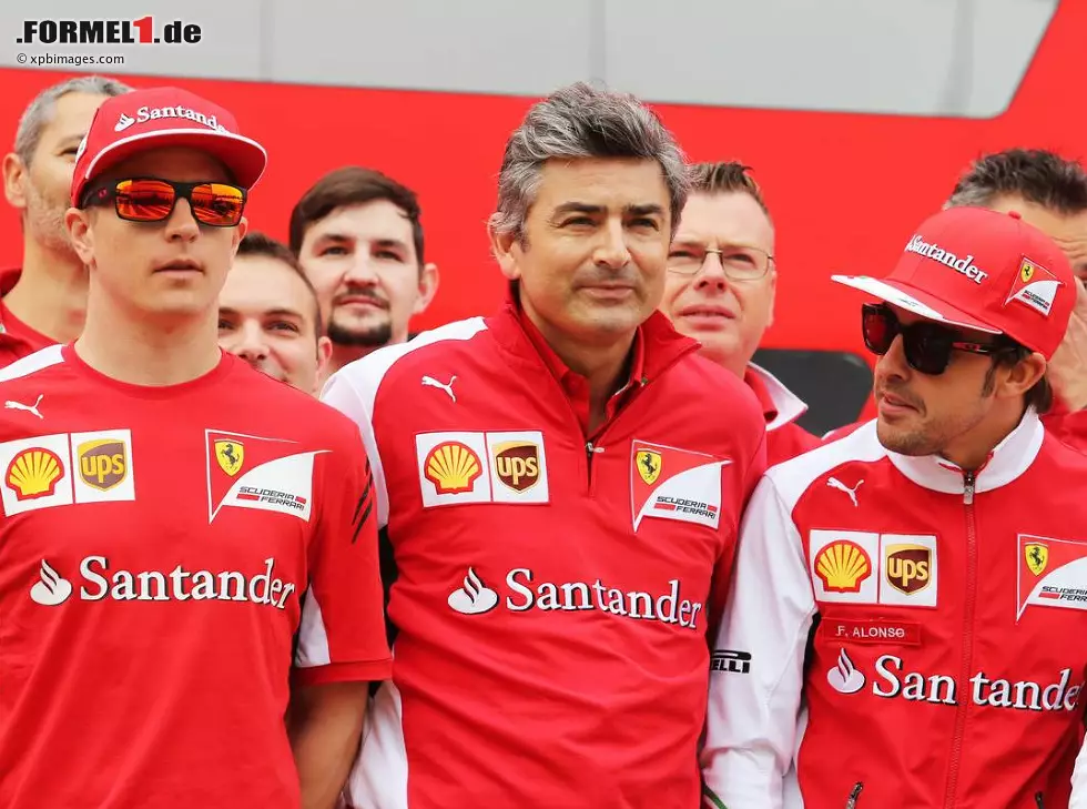 Foto zur News: Marco Mattiacci, Fernando Alonso, Michael Schumacher, Kimi Räikkönen