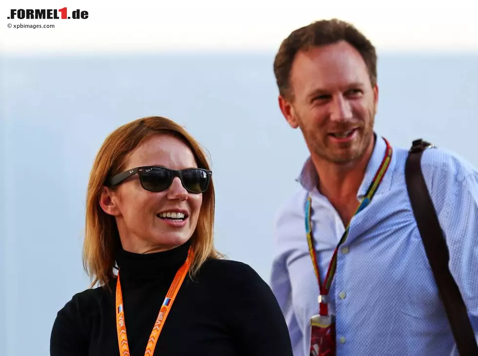 Foto zur News: Christian Horner, Geri Halliwell
