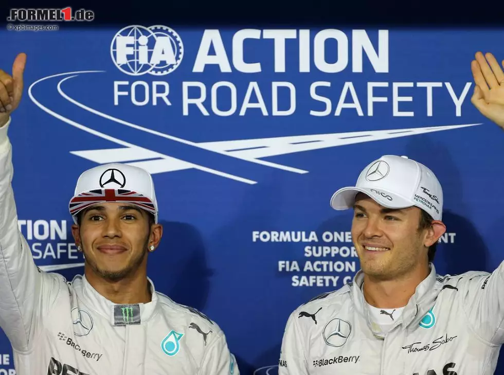 Foto zur News: Lewis Hamilton, Nico Rosberg