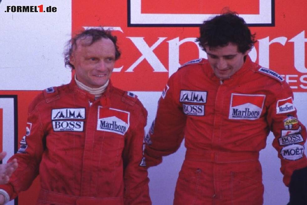 Foto zur News: Niki Lauda, Alain Prost