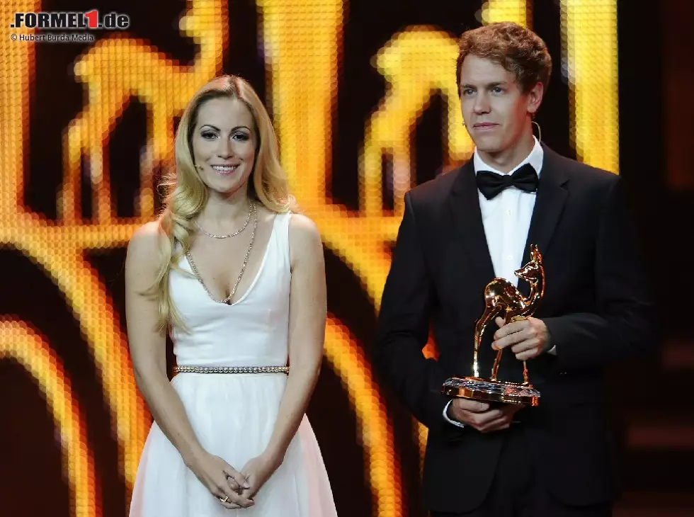 Sebastian Vettel, Andrea Kaiser, Bambi Foto zur News: Sebastian Vettel, Andrea Kaiser, Bambi