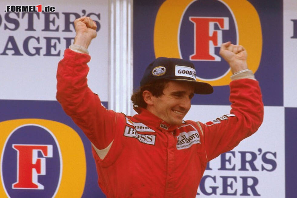 Foto zur News: Alain Prost, Nelson Piquet Jun., Stefan Johansson