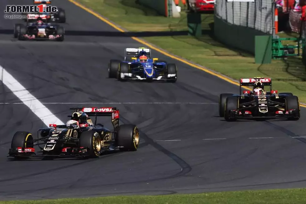 Foto zur News: Romain Grosjean, Pastor Maldonado