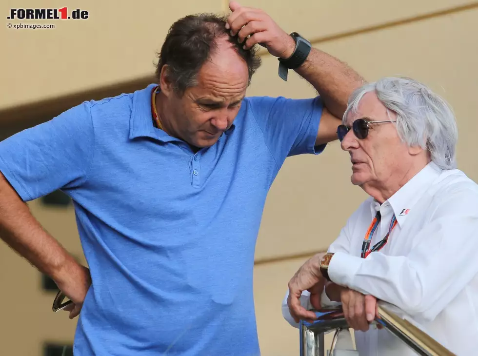 Foto zur News: Gerhard Berger, Bernie Ecclestone