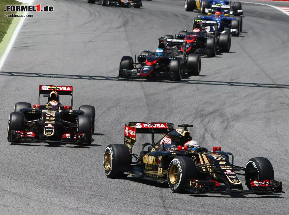 Foto zur News: Romain Grosjean, Pastor Maldonado