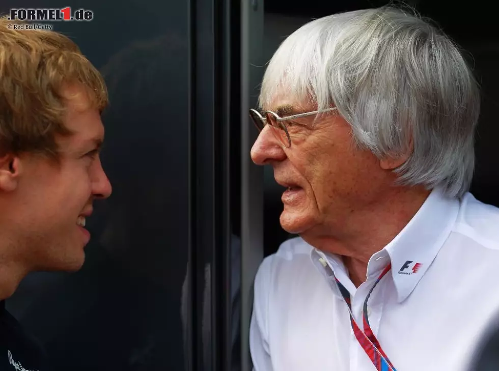 Bernie Ecclestone, Sebastian Vettel Foto zur News: Bernie Ecclestone, Sebastian Vettel