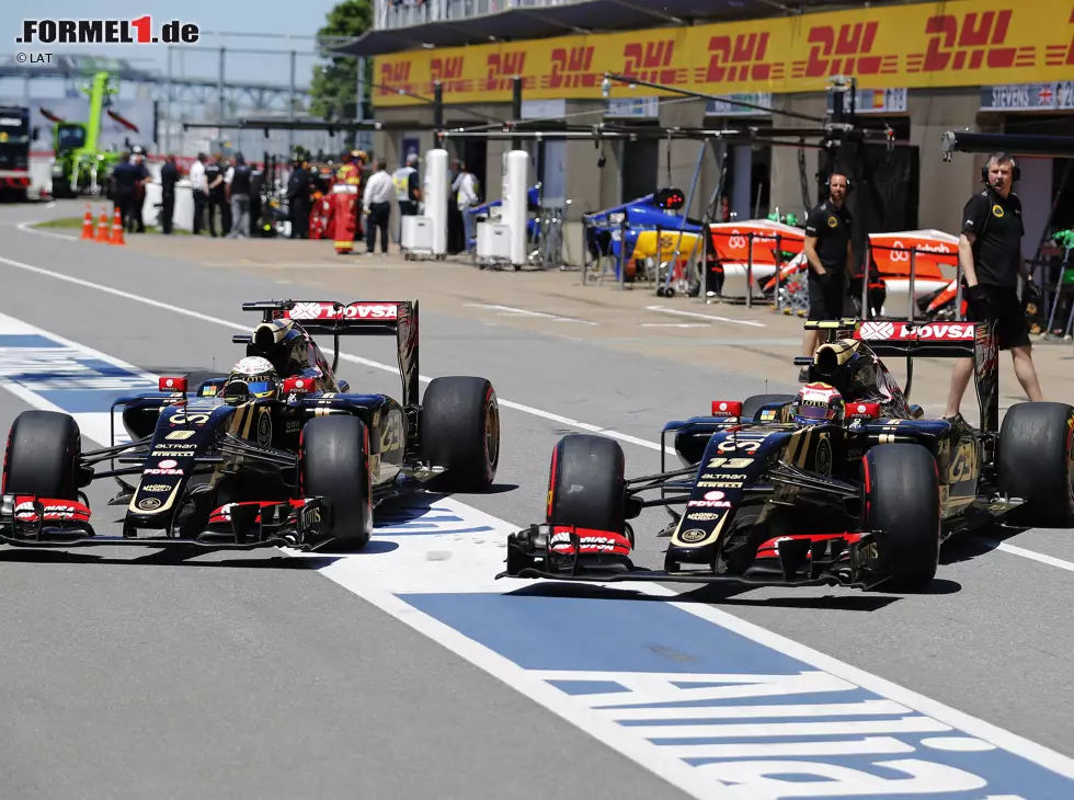 Foto zur News: Pastor Maldonado, Romain Grosjean