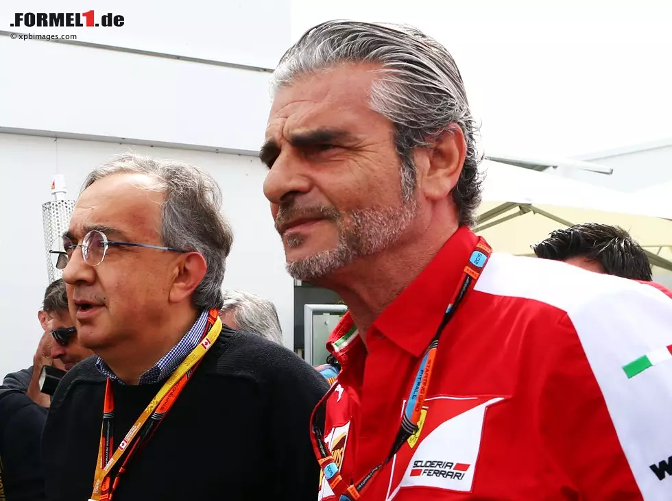 Maurizio Arrivabene, Sergio Marchionne Foto zur News: Maurizio Arrivabene, Sergio Marchionne