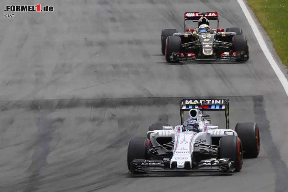 Foto zur News: Romain Grosjean, Valtteri Bottas